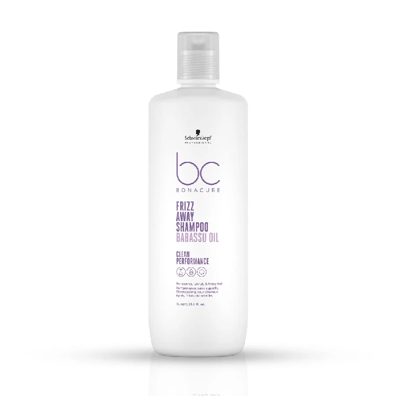 Schwarzkopf Professional Bonacure Frizz Away Shampoo with Babassu Oil, 1 L-1.webp